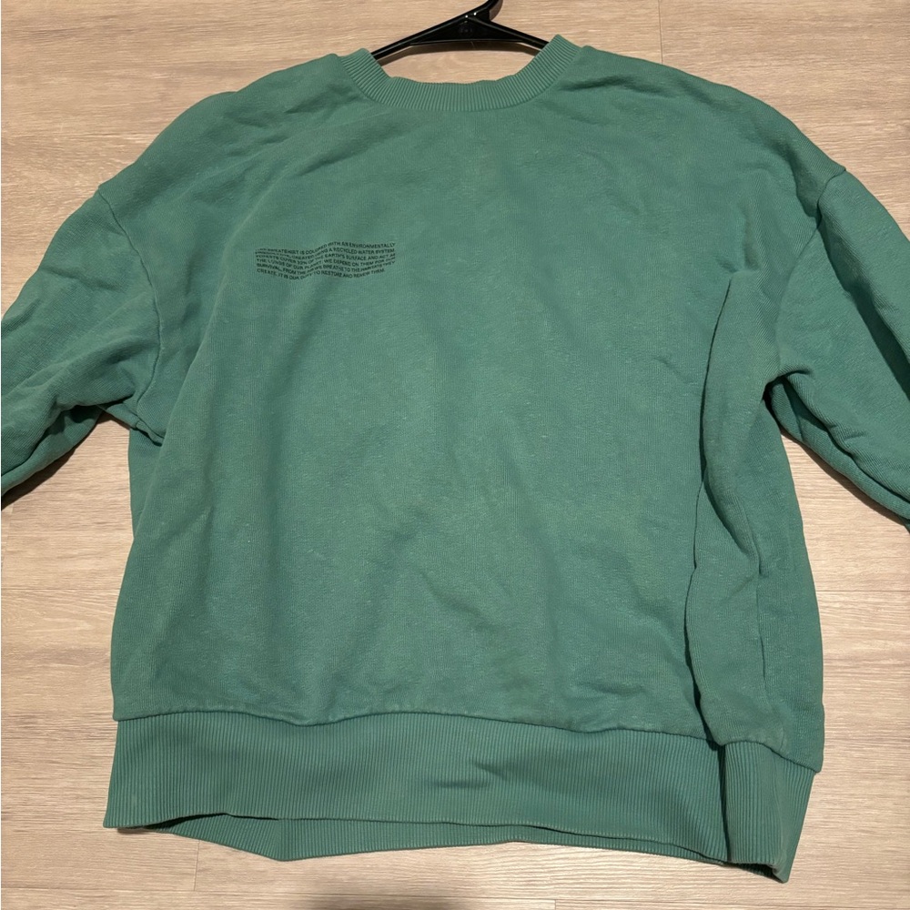 Pangaia Pullover in Emerald Green
